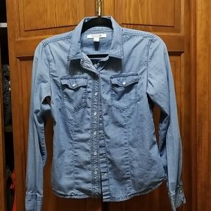 Forever 21 denim blouse